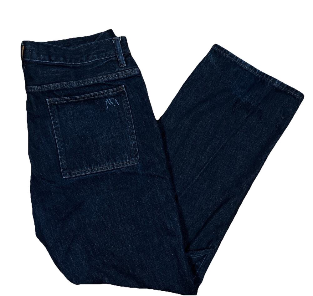 Uniqlo x‎ JW Anderson Relaxed Straight Jeans Men’s Size 36x30 Dark Wash Denim